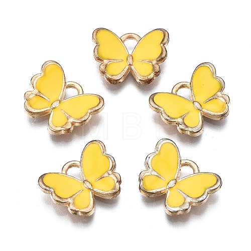 Alloy Enamel Charms X-ENAM-S121-070L-1