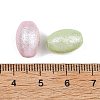 Textured Opaque ABS Imitation Pearl Beads MACR-K361-21-3