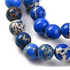 Dyed Natural Regalite/Imperial Jasper/Sea Sediment Jasper Beads Strands G-B124-C02-01-4