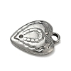 304 Stainless Steel Pendant Rhinestone Settings STAS-P422-16P-2