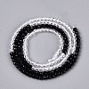 Transparent Glass Beads Strands GLAA-N074-01A-02-3