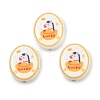 Printed Handmade Porcelain Beads PORC-B009-01-2