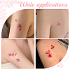 Flower Pattern Removable Temporary Water Proof Tattoos Paper Stickers AJEW-WH0413-03B-5