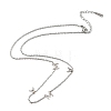 Mother's Day 304 Stainless Steel Letter MAMA Pendant Necklaces for Women NJEW-Z117-01P-2