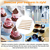 6-Tier Clear Plastic & Wood Organizer Display Riser Rack ODIS-WH0025-360-4