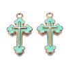 Alloy Enamel Pendants ENAM-S121-059E-3