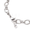 304 Stainless Steel Oval Link Chains Bracelets for Women BJEW-JB13208-4