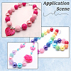 Round Resin Rhinestone & Acrylic & ABS Plastic Imitation Pearl Beads Findings Kits RESI-PA0001-42-6