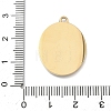 304 Stainless Steel & Rhinestone Pendants STAS-G371-09D-02G-3