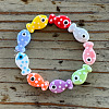 Handmade Porcelain Beads Stretch Bracelets for Women LP2947-1-1