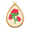304 Stainless Steel with Cloth Pendants FB-OY001-02G-1