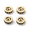 Brass Micro Pave Cubic Zirconia Beads KK-R216-10B-KCG01-1