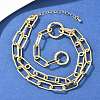 Brass Paperclip Chain Y Lariat Necklaces NJEW-H087-06E-G-2