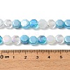 Electroplated Glass Beads Strands EGLA-A048-01A-03-3