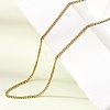 1.5MM Unisex 304 Stainless Steel Curb Chain Necklaces NJEW-P356-15G-3
