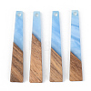 Resin & Walnut Wood Pendants RESI-S389-043A-2