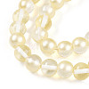 Baking Paint Transparent Glass Beads Strands DGLA-N011-10mm-02-3