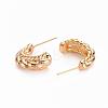 Brass Half Hoop Earrings KK-R117-026-NF-2