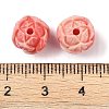 Synthetic Shell Dyed Carved Beads SHEL-H005-21-3