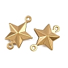 304 Stainless Steel Connector Charms STAS-L297-10G-2