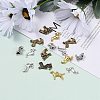 Tibetan Style Alloy Puppy Pendants TIBEP-MSMC021-28-5
