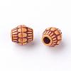 Imitation Wood Acrylic Beads SACR-Q186-22-2