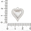 304 Stainless Steel Pendant Rhinestone Settings STAS-K322-06P-3