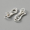 925 Sterling Silver S-Hook Clasps FIND-WH0114-71B-2
