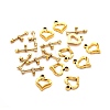 Tibetan Style Heart Toggle Clasps GLF1109Y-NF-1