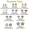 100Pcs 10 Styles Tibetan Style Alloy Spacer Beads TIBEB-YW0001-14-1-3