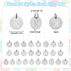 1 Set 201 Stainless Steel Charms STAS-SC0021-40-2