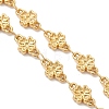 304 Stainless Steel Clover Links Chain Bracelet Making AJEW-JB01573-3