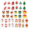40Pcs 20 Styles Christmas Theme Opaque Resin Pendants RESI-TA0003-58-3