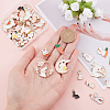 48Pcs 12 Style Alloy Enamel Pendants ENAM-SC0002-83-3