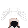 Imitation Pearl Round Beaded Shoulder Body Chains for Women AJEW-WH0816-462P-1