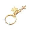 Maple Leaf & Cross Alloy Enamel Charm Keychains KEYC-JKC00985-01-4