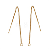 Brass Stud Earring Findings KK-TA0007-12G-1