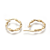 201 Stainless Steel Hoop Earrings X-EJEW-A054-05C-G-2