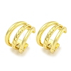 Brass Cuff Earrings EJEW-C104-027G-1