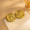 304 Stainless Steel Stud Earrings EJEW-C183-01G-1