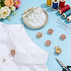 6Pcs Alloy Rhinestone Cufflinks FIND-NB0007-41B-4
