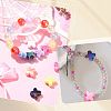 60Pcs UV Plated Acrylic Beads SACR-SP0001-18-4