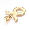 304 Stainless Steel Pendants STAS-L210-06F-G-2