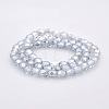 Pearl Luster Plated Glass Faceted Drum Beads Strands GLAA-A032-6mm-PL09-2