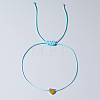 Heart Synthetic Non-magnetic Hematite Bead Braided Bead Bracelets for Couple SV5183-5-1