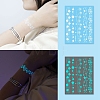 Luminous Removable Temporary Water Proof Tattoos Paper Stickers PW-WG69616-05-1