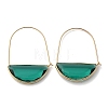 Brass Hoop Earrings X-EJEW-T007-04G-01-NF-4