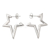 304 Stainless Steel Stud Earrings for Women STAS-D084-25P-1