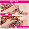 4pcs 2 Colors Peony Pattern Polyester Computerized Embroidered Cloth Collar DIY-CA0005-44-3