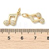 SHEGRACE Brass Clear Cubic Zirconia Charms XGRQ3P809-629G-3